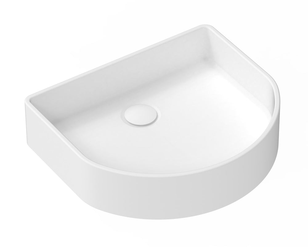 ADP Arch Smooth Above Counter Basins - Gloss White