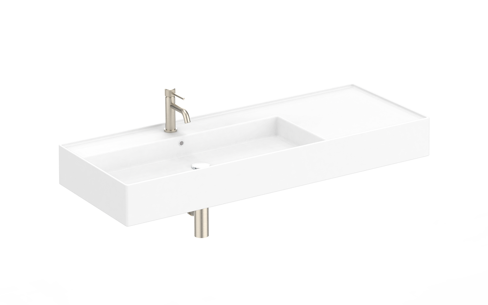 ADP Teorema 1200 Wall Hung Basins - Left Offset - 1 Tap Hole