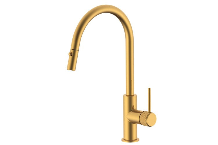 ADP Soul Groove Pull Out Sink Mixer Brushed Brass