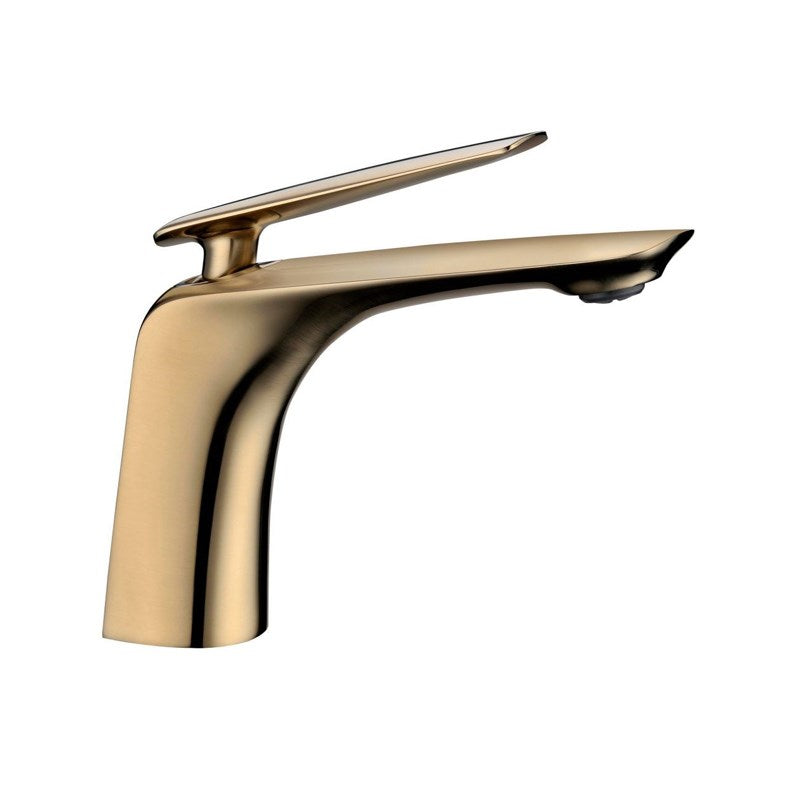 Aquaperla Bellino Basin Mixer - Brushed Yellow Gold