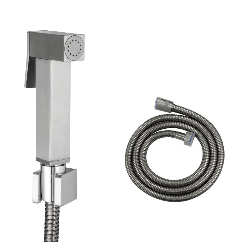 Aquaperla Brass Toilet Bidet - Brushed Nickel