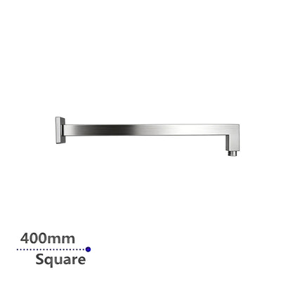 Aquaperla 400mm Wall Shower Arm - Brushed Nickel - BU0104.SA
