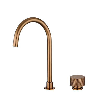 Aquaperla Moon Split Type Basin Mixer - Brushed Copper