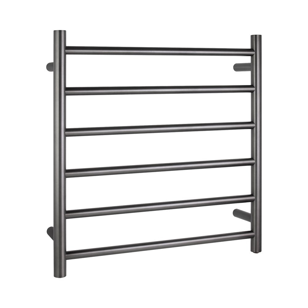 Aquaperla Heated Towel Rack 6 Bars - Brushed Gunmetal