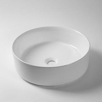 Aquaperla 405x405x130mm Above Counter Basin - Gloss White