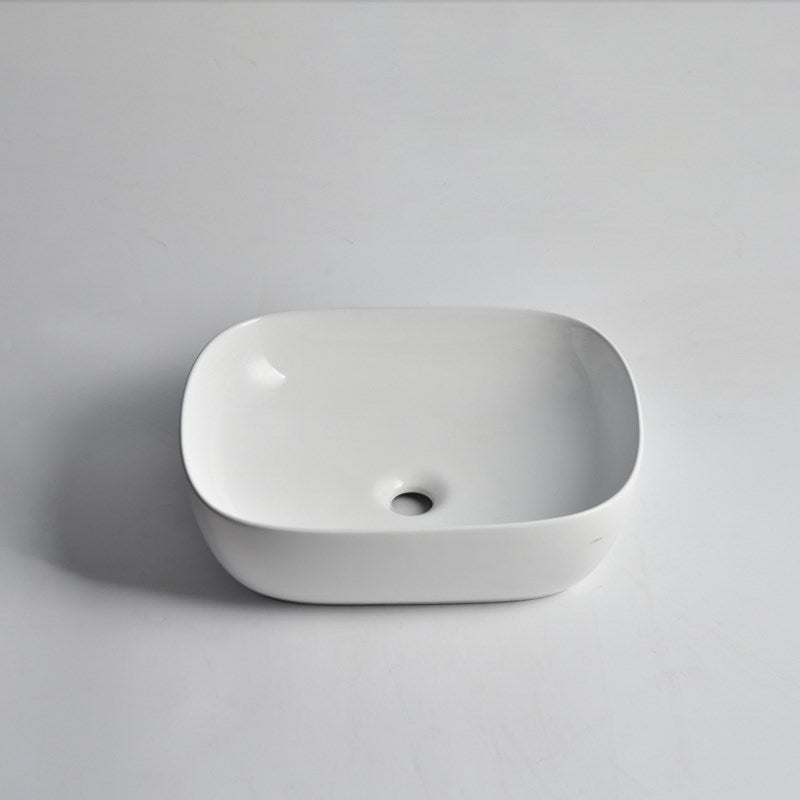 Aquaperla 485x395x145mm Above Counter Basin - Gloss White