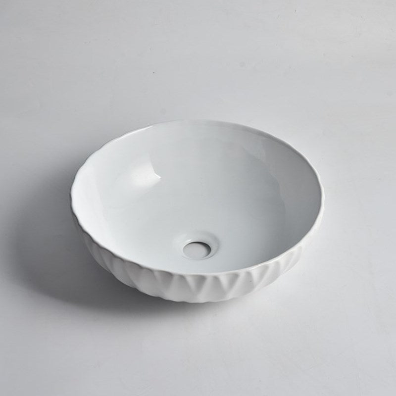 Aquaperla 395x395x120mm Above Counter Basin - Gloss White