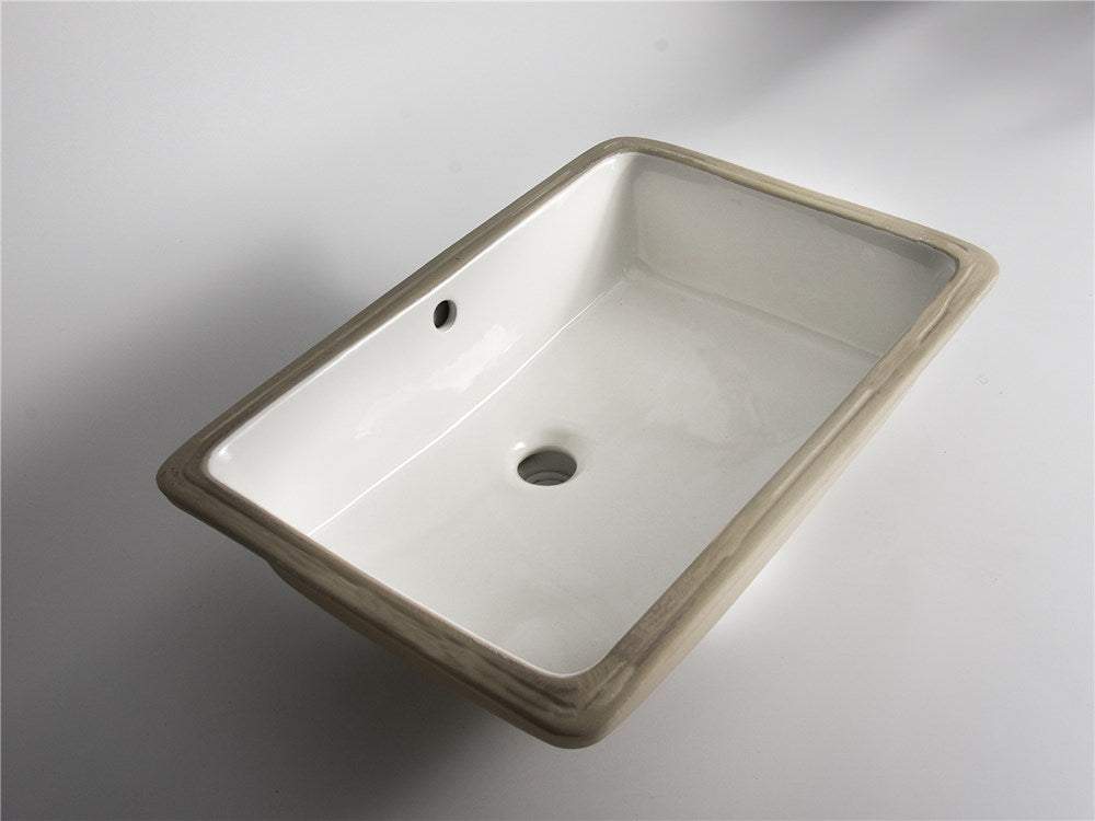 Aquaperla 530x370x180mm Undermount Basin - Gloss White