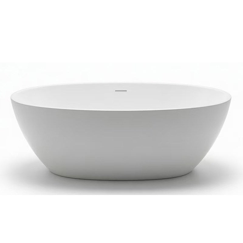 Aquaperla 1700*760*560mm SETA Stone Free Standing Bathtub - Gloss White