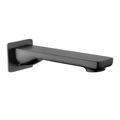 Aquaperla Ivano 180mm Bathtub/Basin Wall Spout(With Back Plate) - Gun Metal Grey
