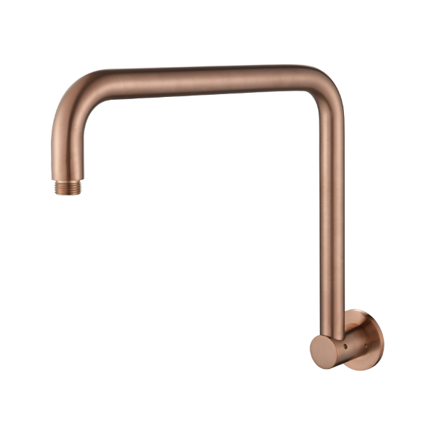 Modern National Round High Rise Shower Arm Champagne