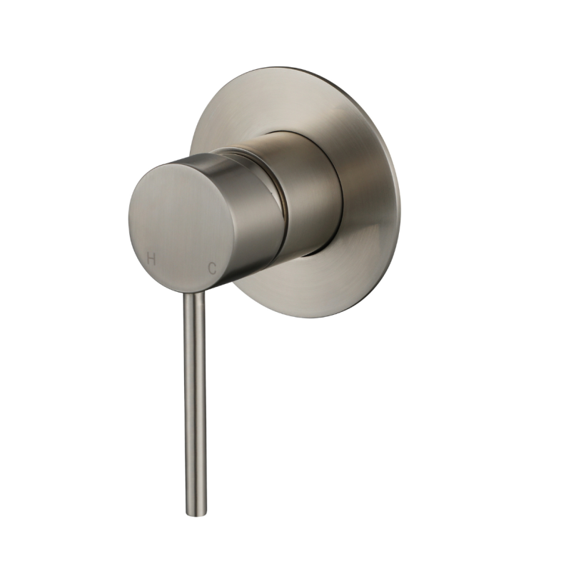 Modern National Star Mini Shower Mixer 80mm Brushed Nickel