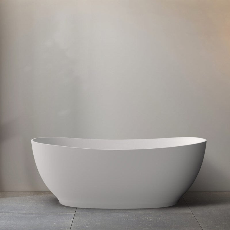 Aquaperla 1500*800*650mm Layla Super Slim Edge Freestanding Bathtub (Pop-up Waste & Plug included) - Matte White