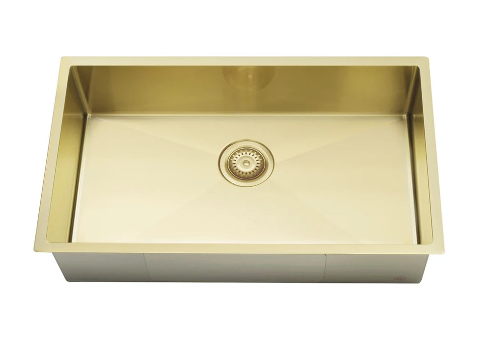 Meir Lavello Kitchen Sink - Single Bowl 760 x 440 - Tiger Bronze