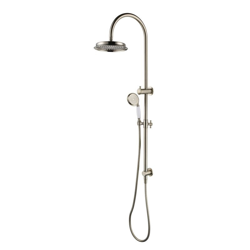 Modern National Montpellier Shower Column Set Brushed Nickel