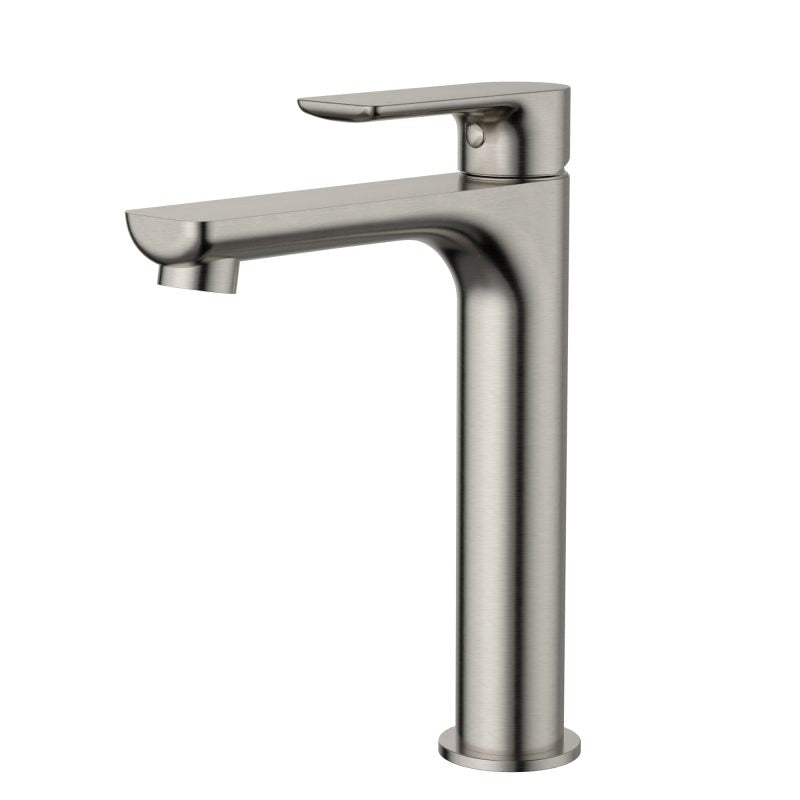 Modern National Nova Mid Rise Basin Mixer Brushed Nickel