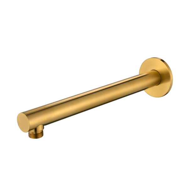 Modern National Round Shower Arm Polished Brass