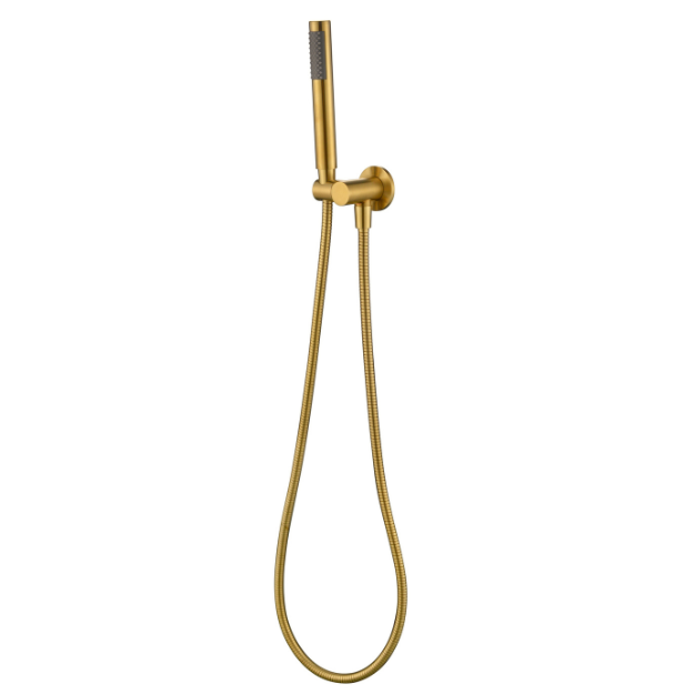 Modern National Star Mini Shower Bracket Polished Brass