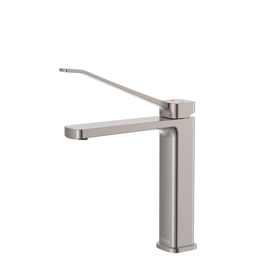 Fienza Tono Care Medium Basin Mixer - Brushed Nickel