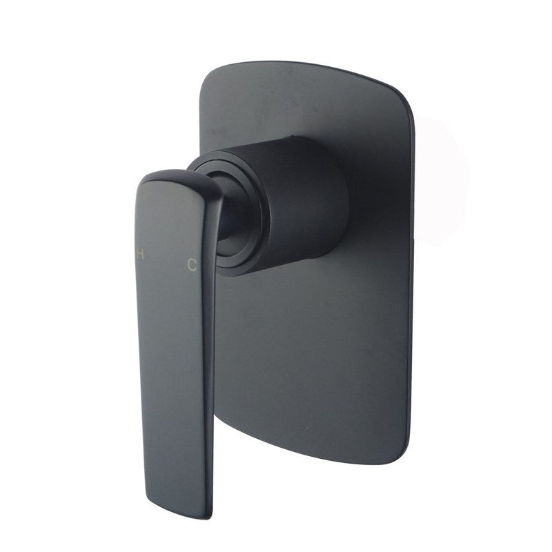 Aquaperla Esperia Square Wall Mixer - Matte Black