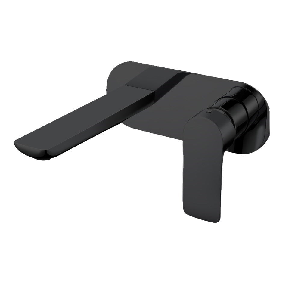 Aquaperla Persano Wall Mixer With Spout - Matte Black