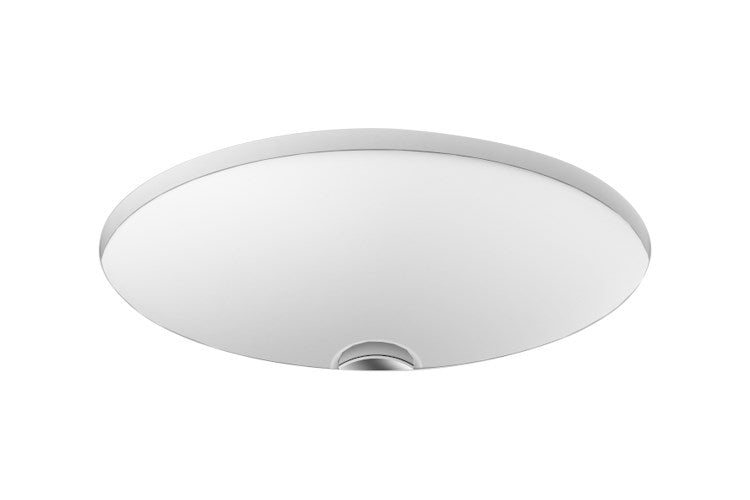 ADP 495mm x 365mm Sincerity Solid Surface Under Counter Basin - Gloss or Matte White Solid Surface