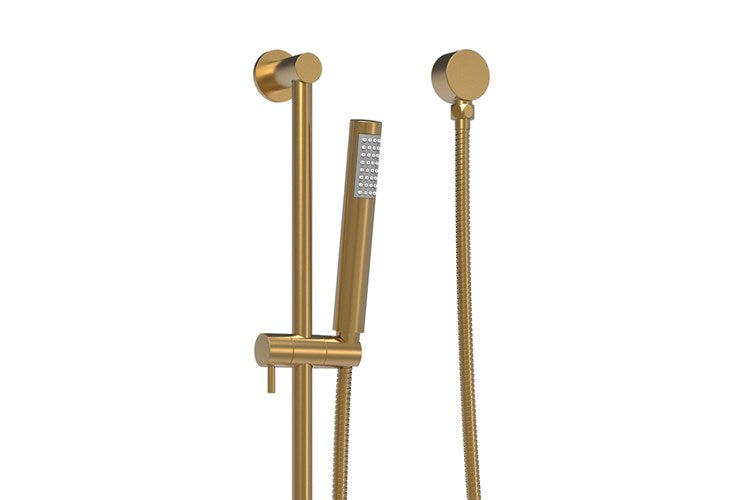 ADP Soul Slimline Hand Shower On Rail Brushed Brass