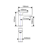 Aquaperla Vog Basin Mixer - Chrome