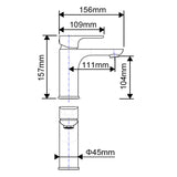 Aquaperla Vog Basin Mixer - Light Brushed Brass