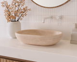 ADP Ollie Travertine Above Counter Basins - Ollie Travertine