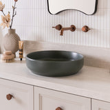 ADP Monroe Matte Forest Above Counter Basins - Matte Forest