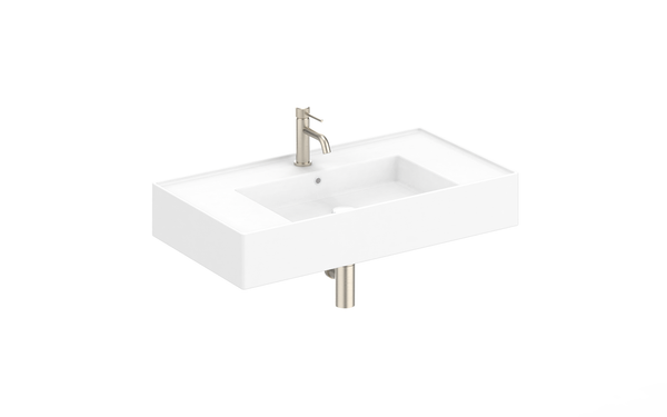 ADP Teorema 800 Wall Hung Basins - Right Offset - 1 Tap Hole