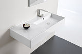 ADP Teorema 1000 Wall Hung Basins - Left Offset - 1 Tap Hole