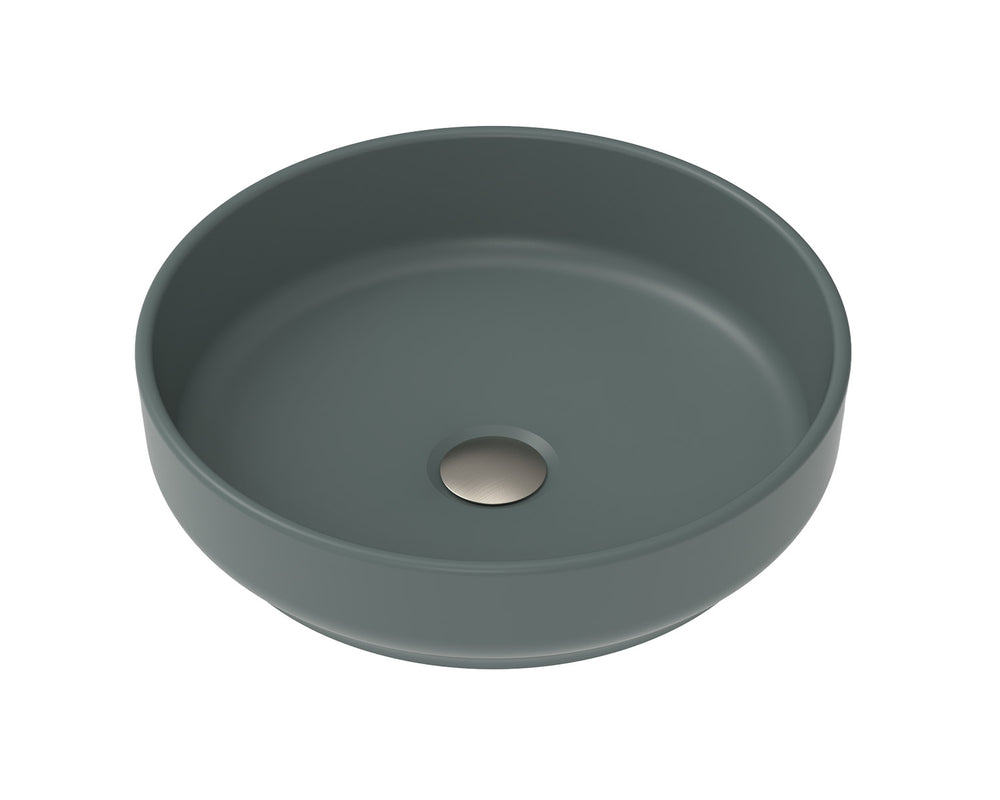 ADP Monroe Matte Forest Above Counter Basins - Matte Forest