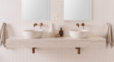 ADP Glam Round Matte Pearl Above Counter Basins - Matte Pearl