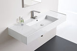 ADP Teorema 1200 Wall Hung Basins - Left Offset - 1 Tap Hole