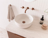 ADP Glam Round Matte Pearl Above Counter Basins - Matte Pearl