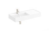 ADP Teorema 1000 Wall Hung Basins - Left Offset - 1 Tap Hole