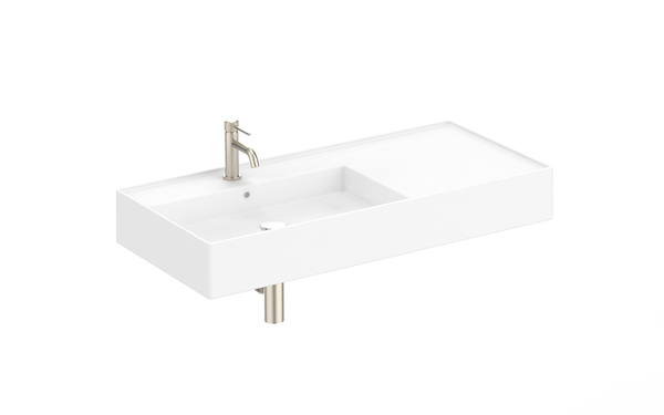 ADP Teorema 1000 Wall Hung Basins - Left Offset - 1 Tap Hole