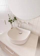 ADP Arch Fluted Above Counter Basins - Gloss White
