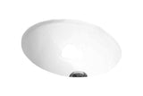ADP Oval Gloss White Ceramic 420 wide x 350 deep