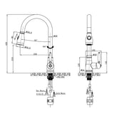 Aquaperla Pull Out Kitchen Mixer - Chrome