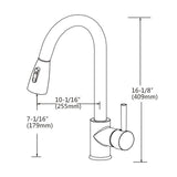 Aquaperla Pull Out Kitchen Mixer - Chrome