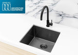 Meir Lavello Kitchen Sink - Single Bowl 450 x 450 - PVD Brushed Gunmetal