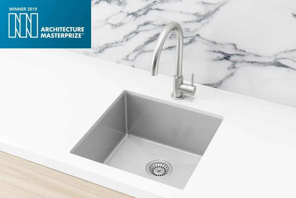 Meir Lavello Kitchen Sink - Single Bowl 450 x 450 - PVD Brushed Nickel