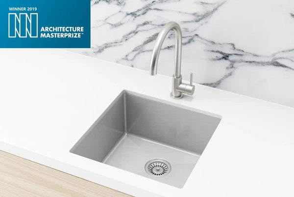 Meir Lavello Kitchen Sink - Single Bowl 450 x 450 - PVD Brushed Nickel