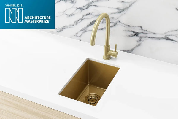 Meir Lavello Bar Sink - Single Bowl 382 x 272 - Tiger Bronze