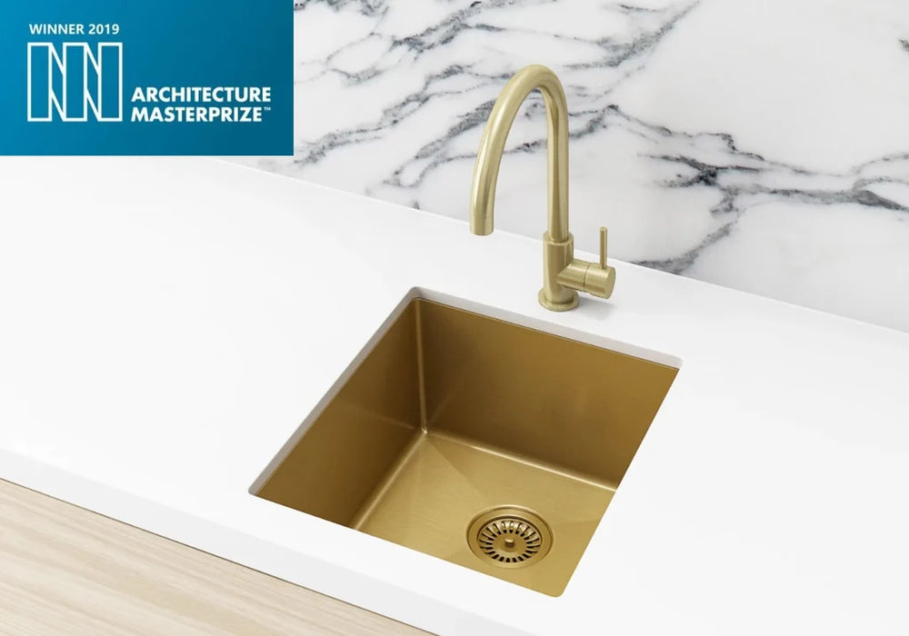 Meir Lavello Kitchen Sink - Single Bowl 380 x 440 - PVD - Tiger Bronze
