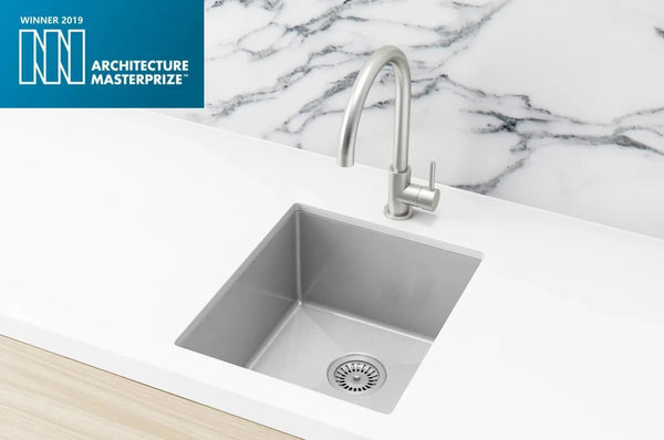 Meir Lavello Kitchen Sink - Single Bowl 380 x 440 - PVD - PVD Brushed Nickel