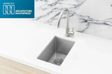 Meir Lavello Bar Sink - Single Bowl 382 x 272 - PVD Brushed Nickel